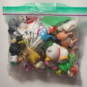 mystery cool kid toy bag including Roblox toys, puppets,dinosaur toys etc!